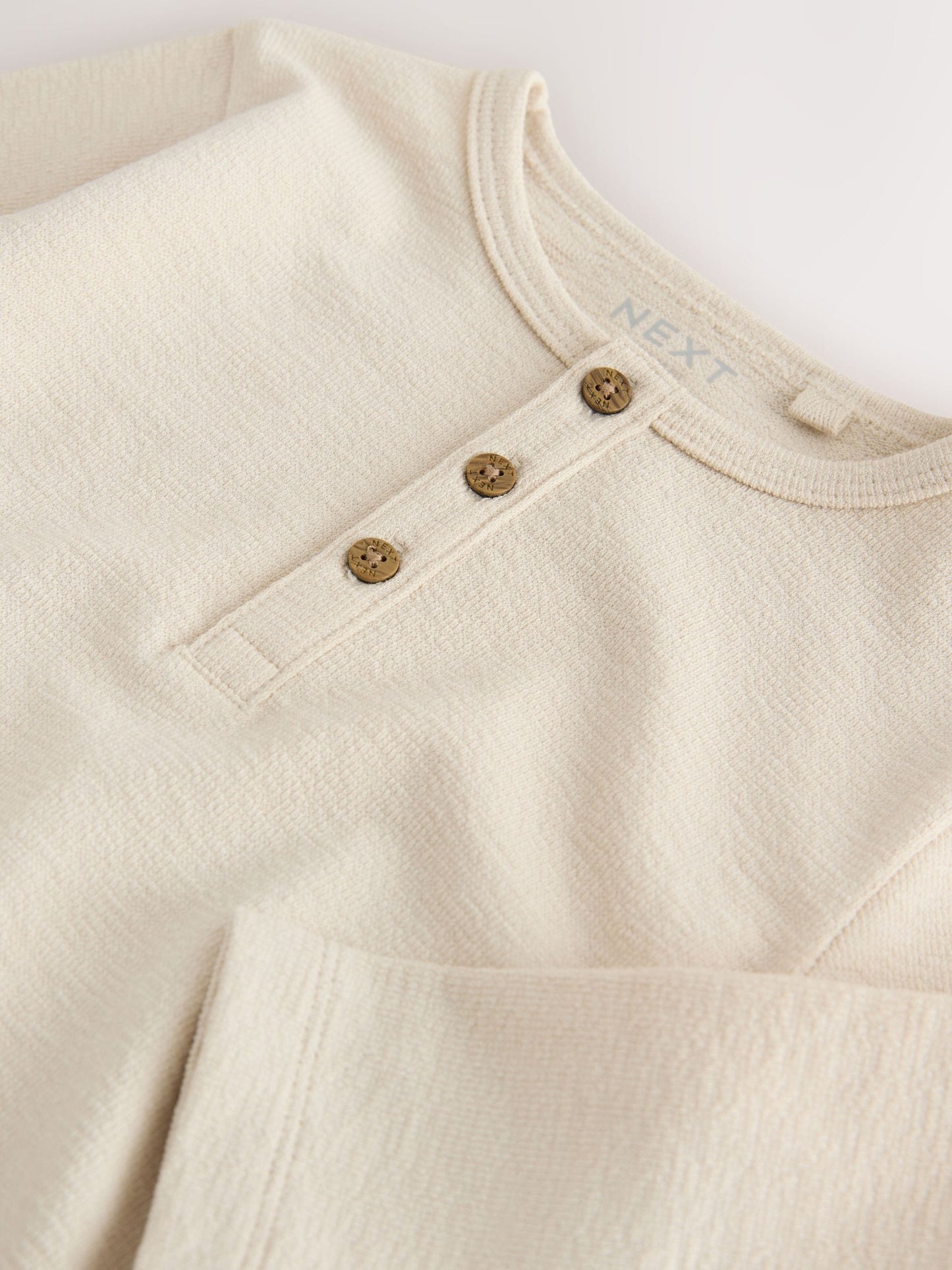 Dsiney Kidz - Neutral Long Sleeve Henley Neck T-Shirt (3mths-7yrs) image 7