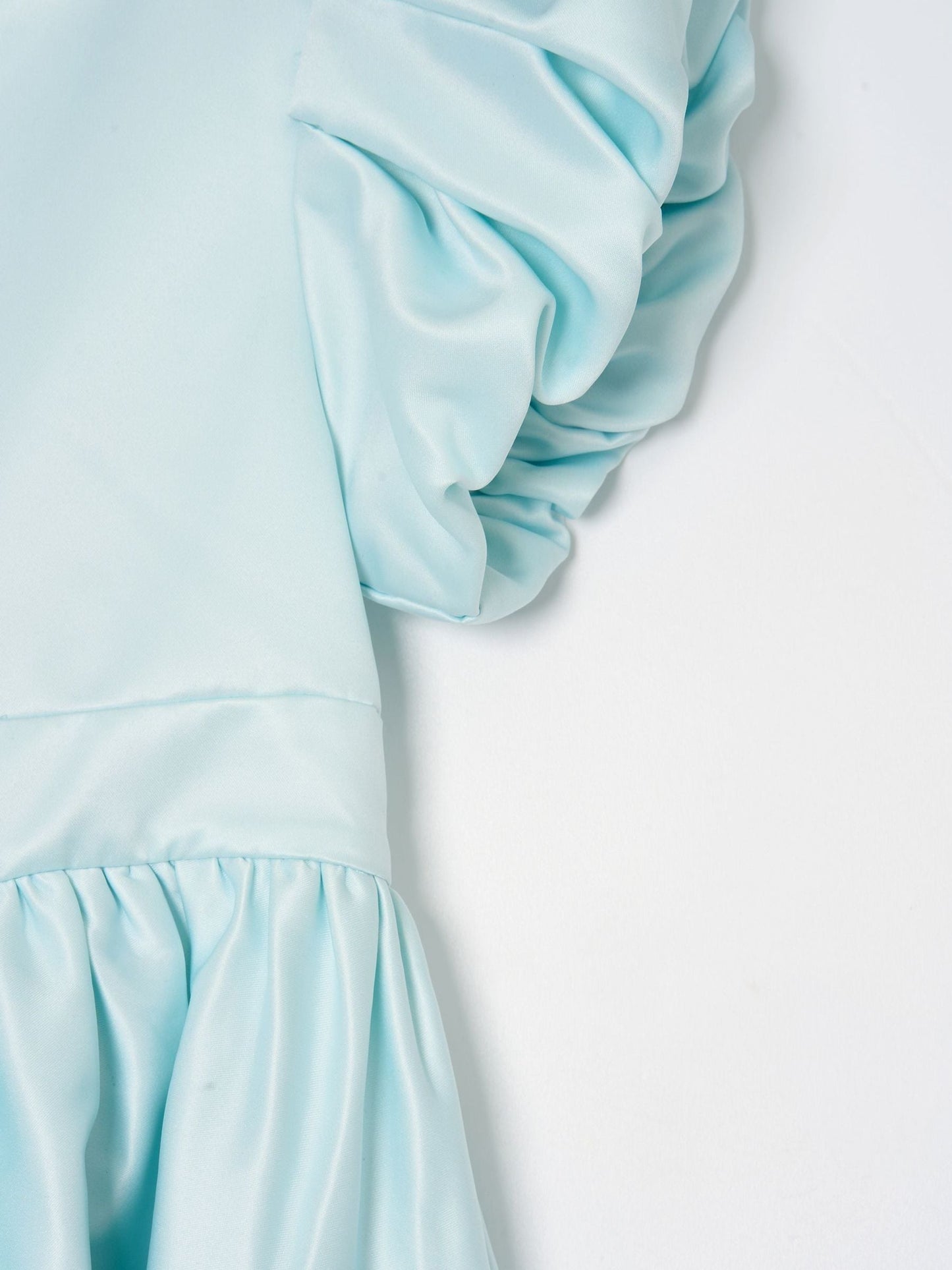 Angel & Rocket Blue Bluebell Structured Puff Sleeve Dress image 6