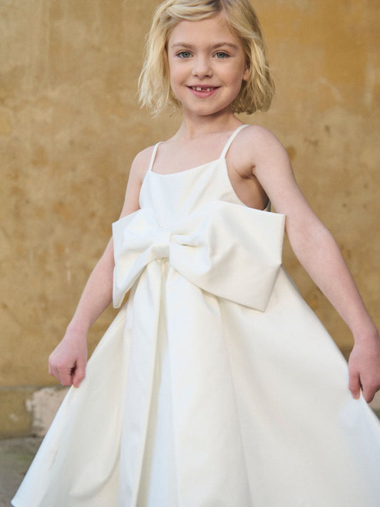 Dsiney Kidz - Angel & Rocket White Gabriella Bow Pleat Dress image 2