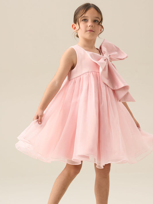Dsiney Kidz - Angel & Rocket Pink Paris Blush Bow Dress image 2