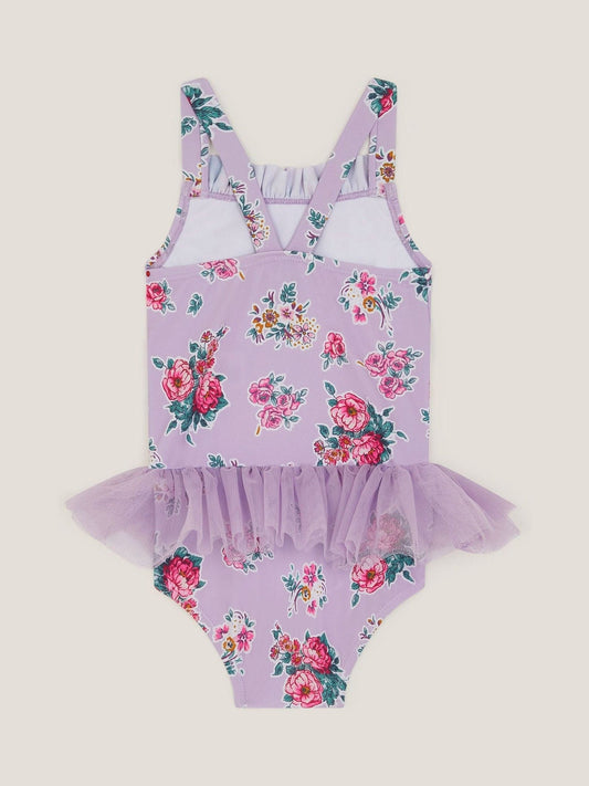 Monsoon Purple Floral Tutu Swimsuit image 2