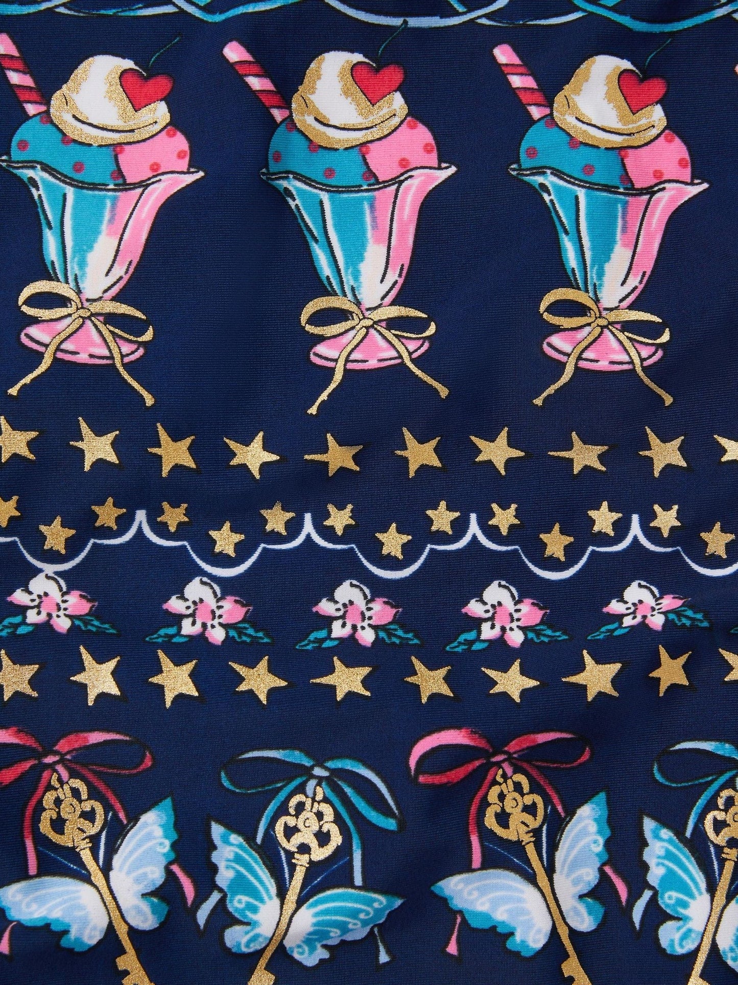 Monsoon Blue Ice Cream Print Swimsuit image 3