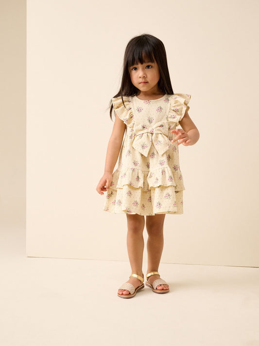Dsiney Kidz - Ecru Tiered Summer Dress (3mths-7yrs) image 2