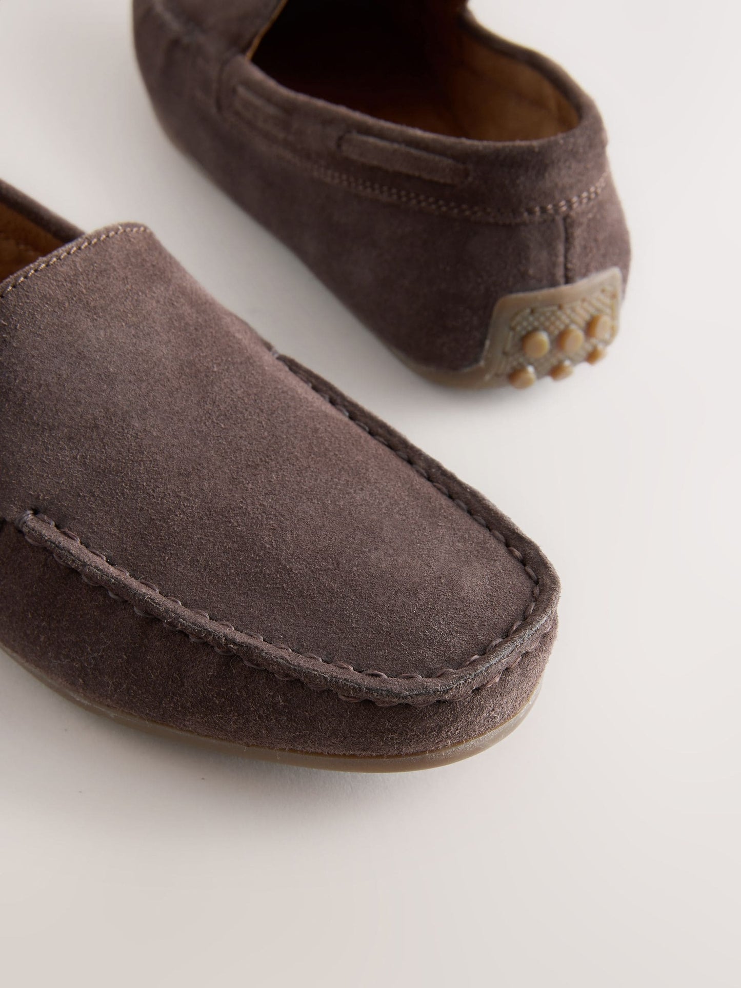 Suede Chocolate Brown Standard Fit (F) Loafers image 5
