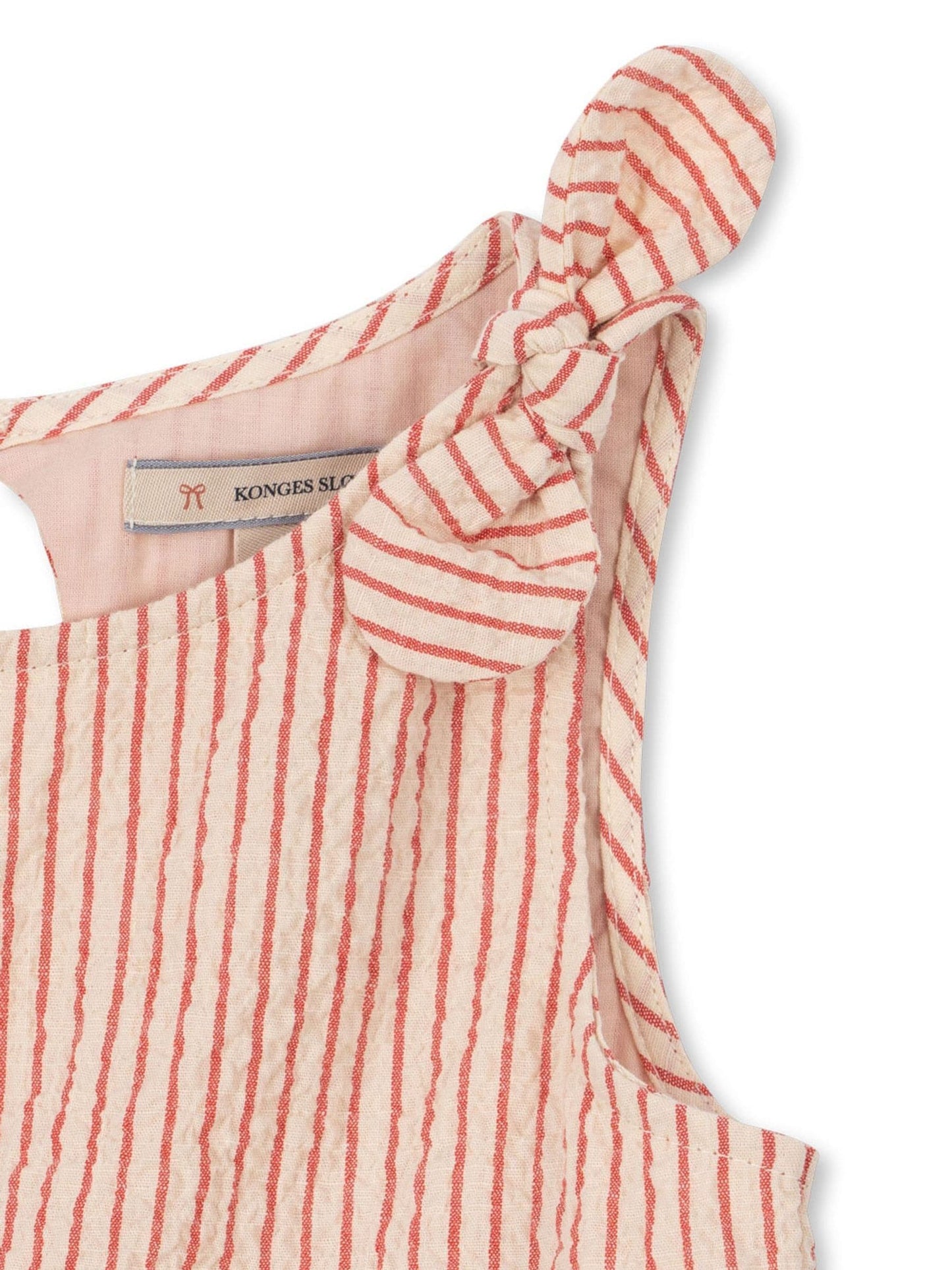 Konges Sløjd Pink Ellie Cherry Embroidered Tiered Dress image 4