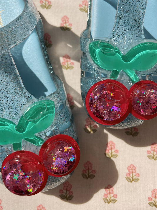 Konges Sløjd Blue Lilo Glitter Cherry Sandals image 2