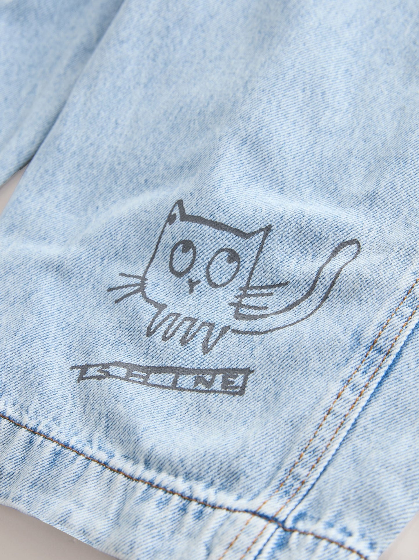 Dsiney Kidz - Graffiti Printed Denim Dungarees (3-16yrs) image 9