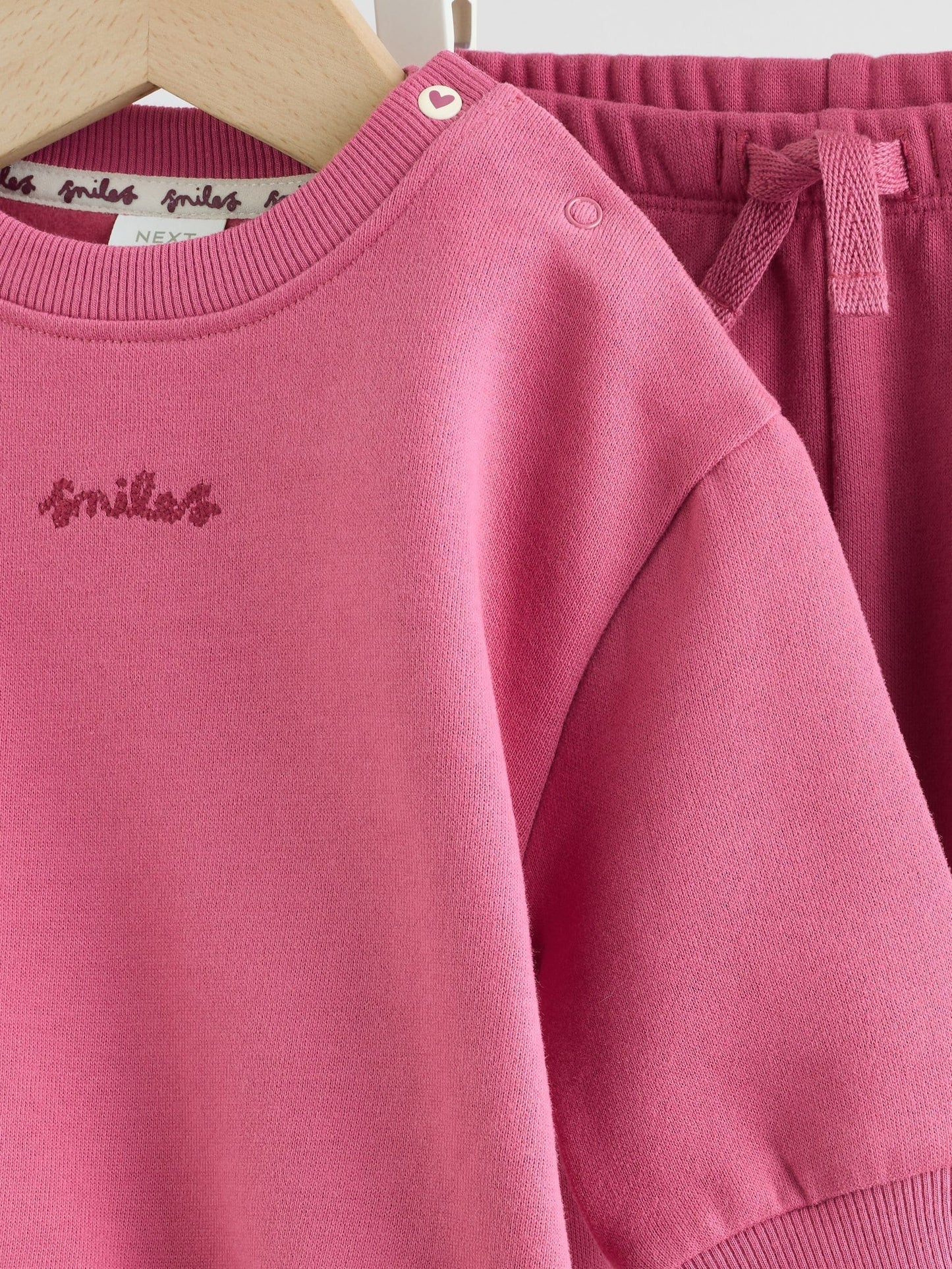 Plum Slogan Sweat Top and Joggers Baby Set (0mths-2yrs) image 7