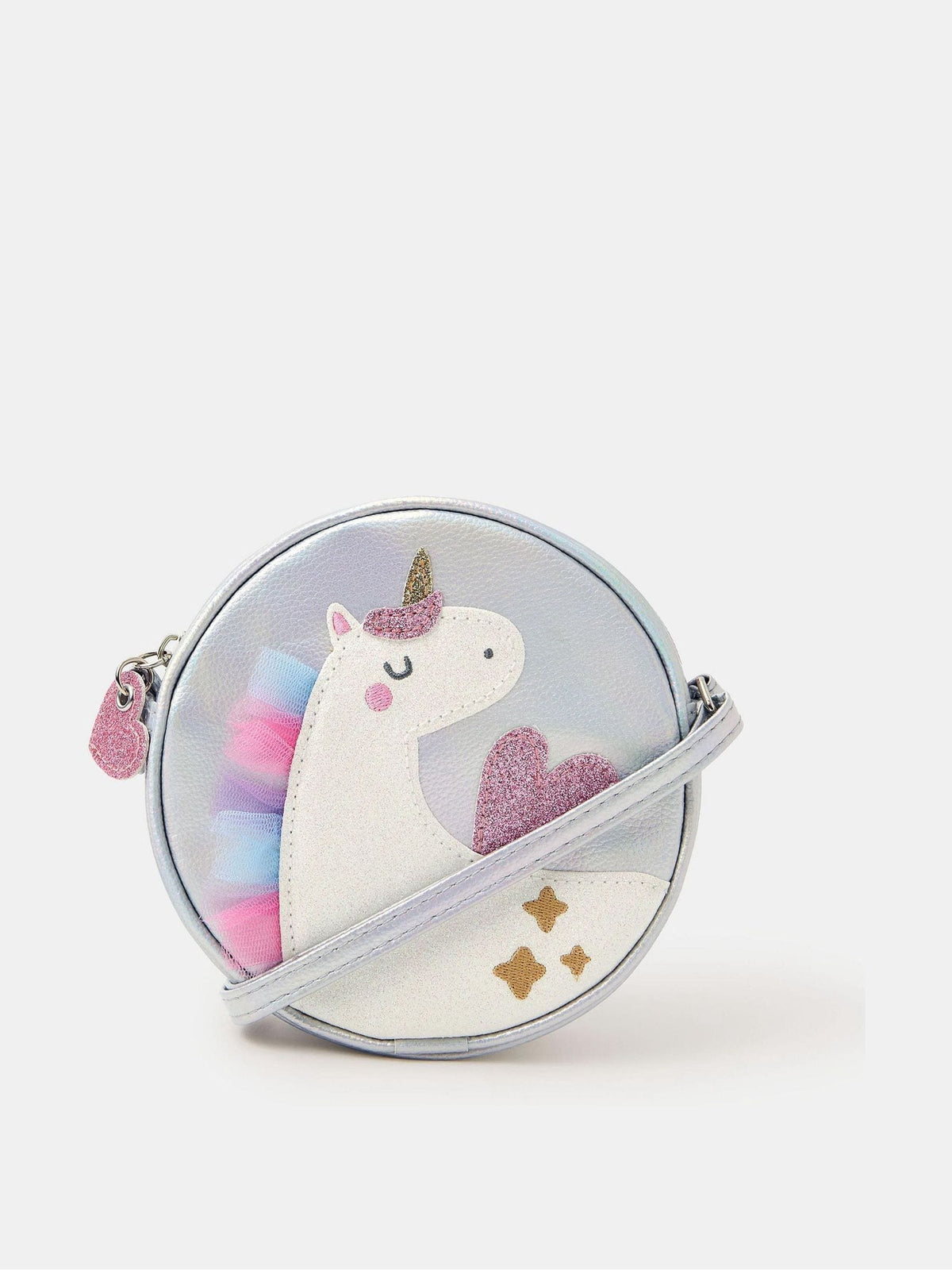 Dsiney Kidz - Angels By Accessorize Silver Girls Round Unicorn Crossbody Bag image 1