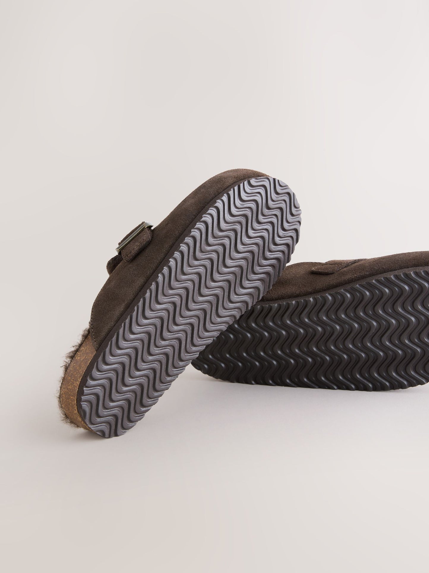 Chocolate Brown Suede Standard Fit (F) Slip-Ons Clogs image 5