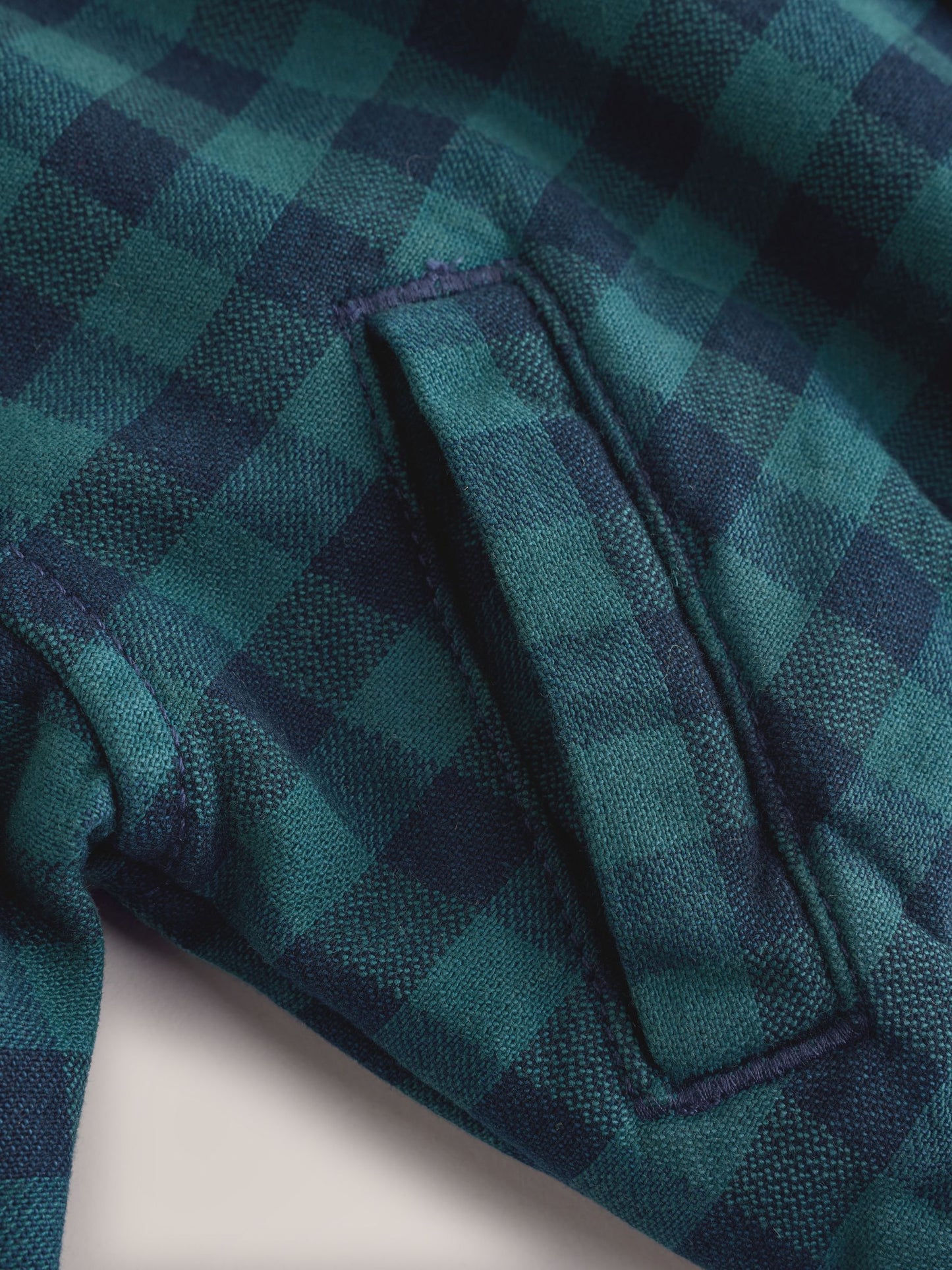 Dsiney Kidz - Navy/Turquoise Cotton Twill Gingham Check Overshirt (3mths-7yrs) image 9