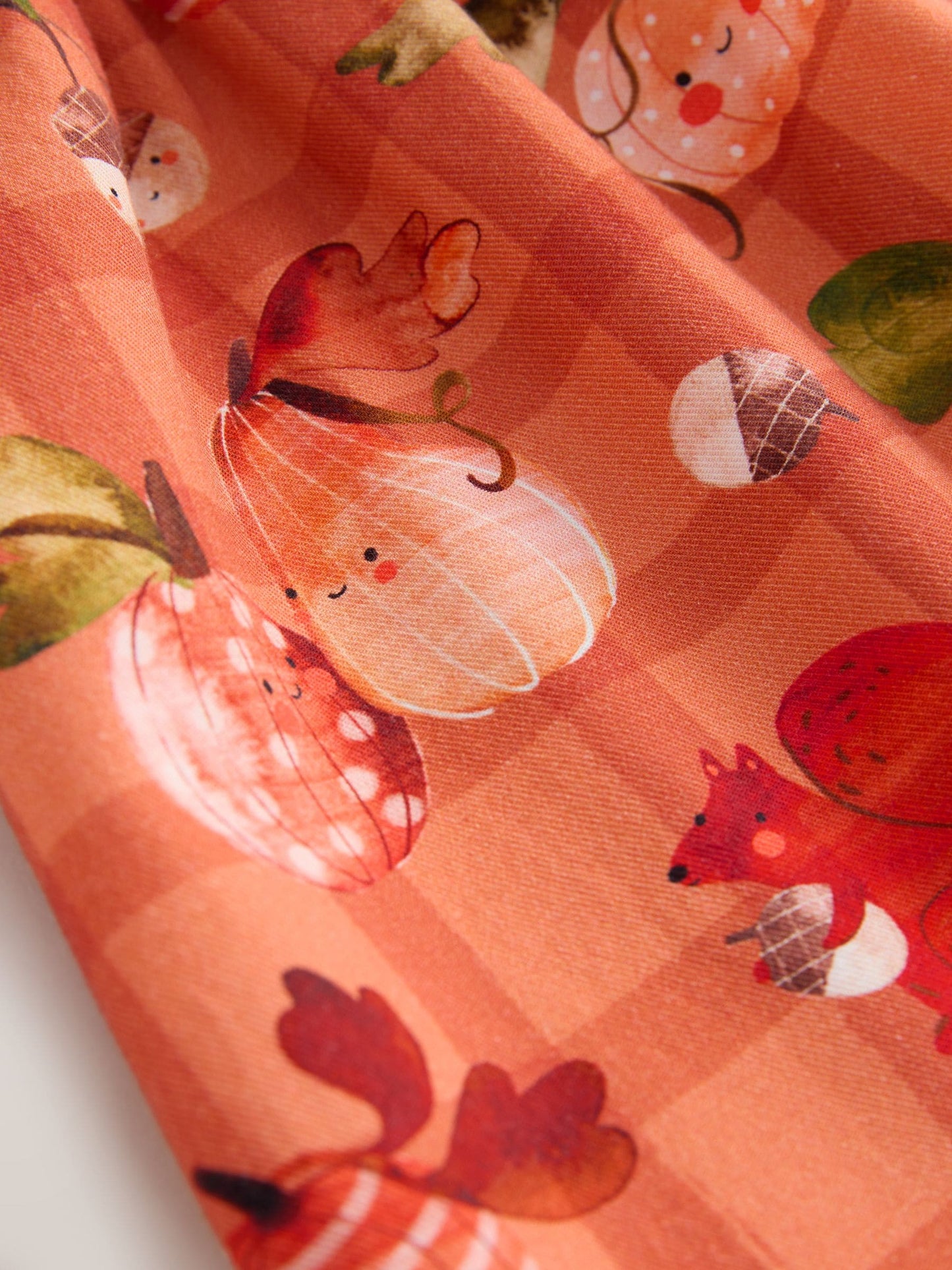 Dsiney Kidz - Orange Autumn Print Long Sleeve 3D Character Dress (3mths-8yrs) image 8
