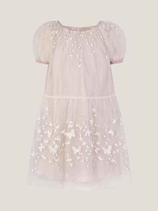 Monsoon Cream Astrid Appliqué Butterfly Swing Dress image 2