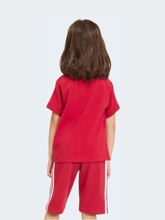 Dsiney Kidz - adidas Originals Red 3 Stripe T-Shirt image 2