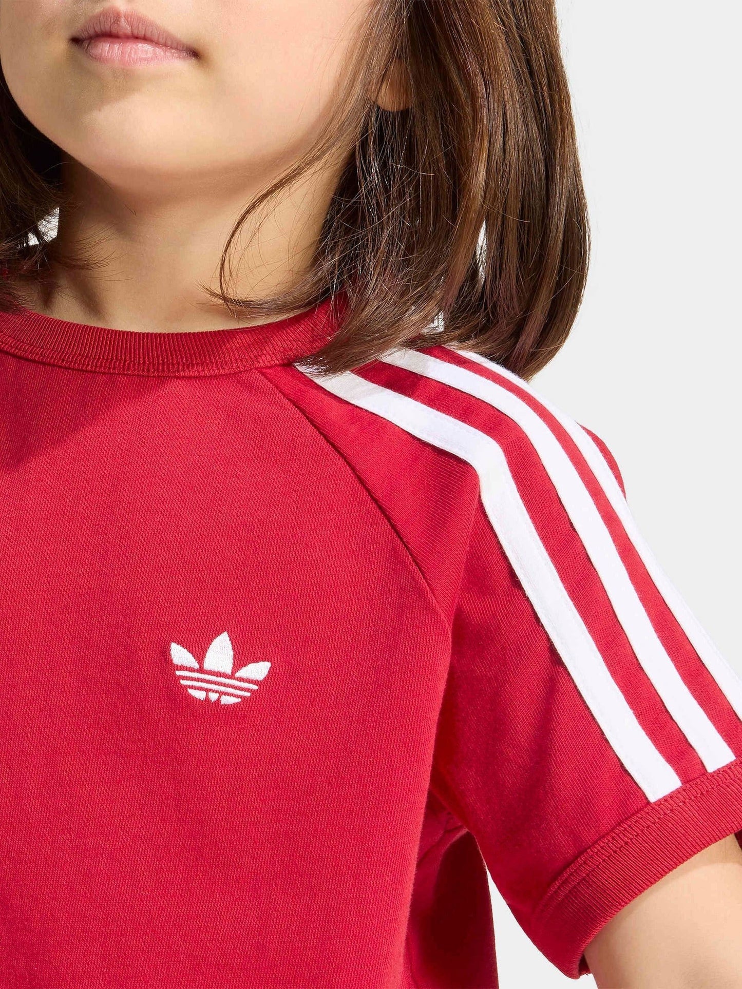 Dsiney Kidz - adidas Originals Red 3 Stripe T-Shirt image 5
