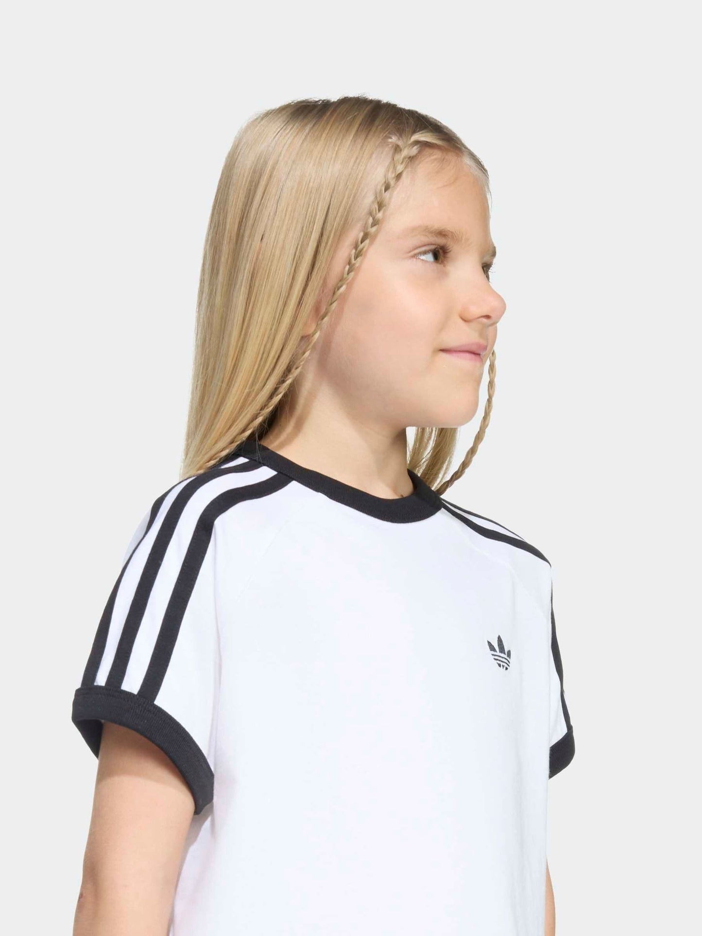 Dsiney Kidz - adidas Originals White 3 Stripe T-Shirt image 5