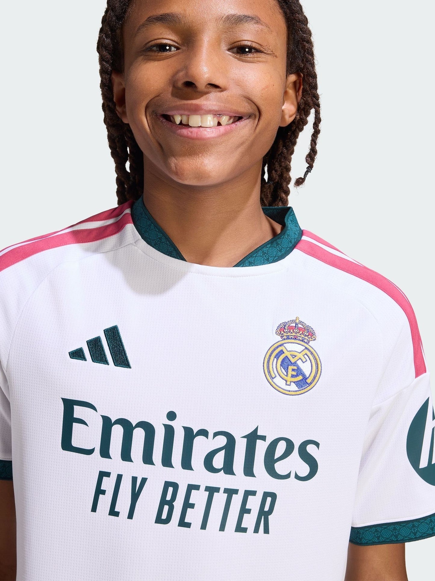 Dsiney Kidz - adidas White Real Madrid 26/27 Home Jersey Kids T-Shirt image 5