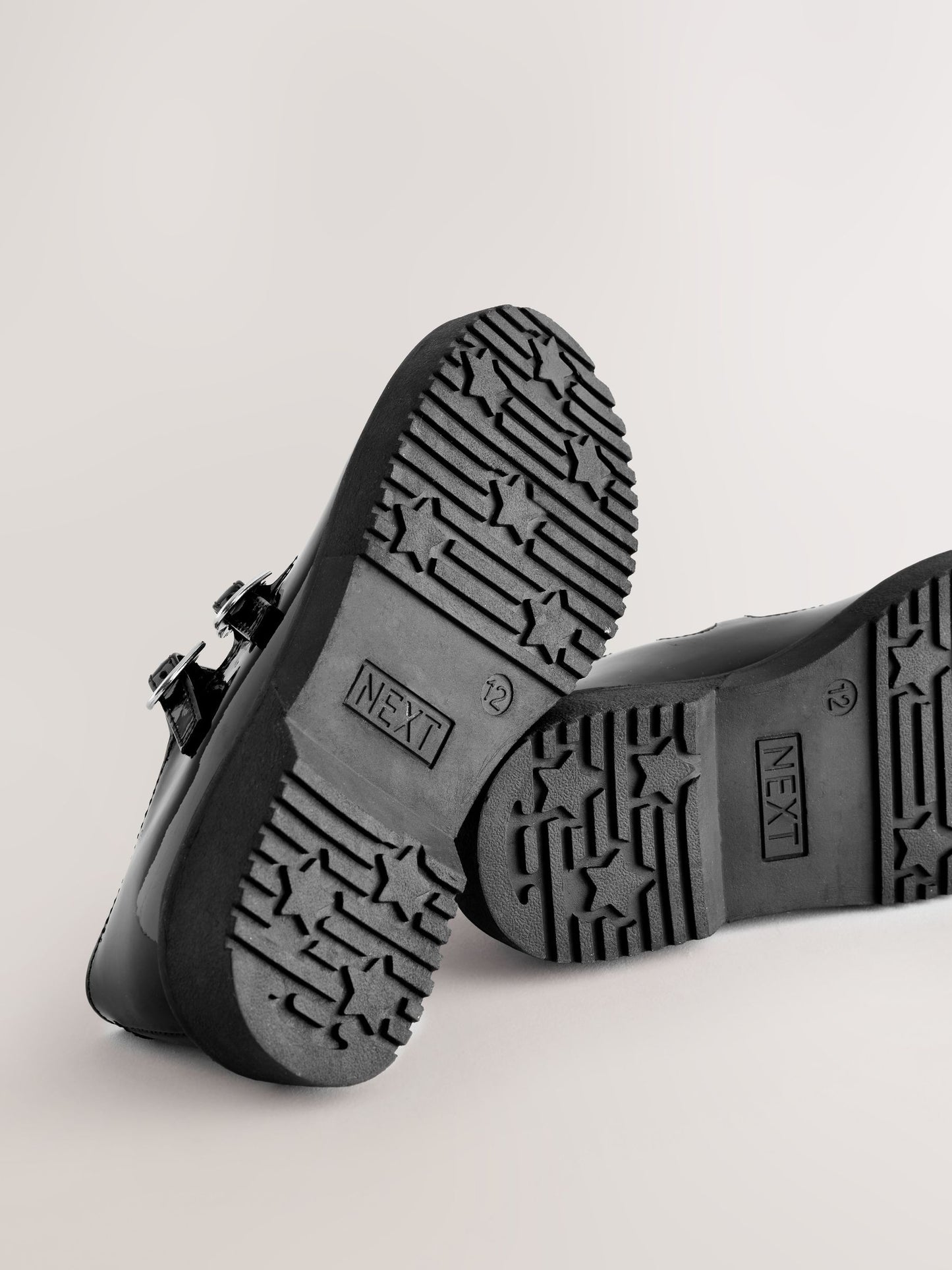 Black Patent School Chunky Double Buckle Mary Jane Shoes image 5