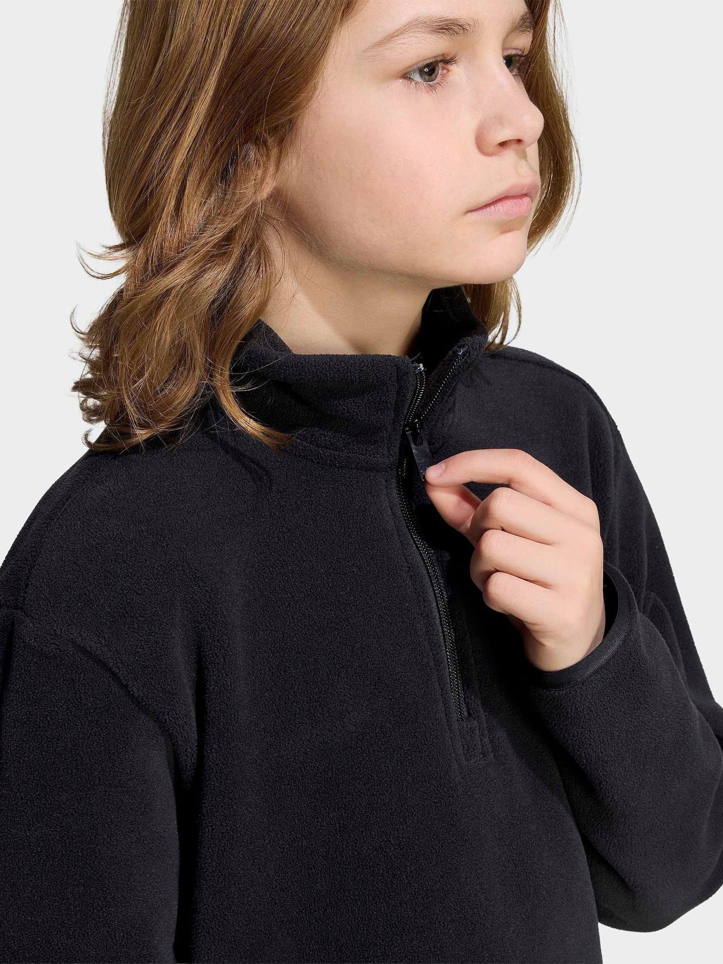 Dsiney Kidz - adidas Originals Black Half Zip Fleece image 6