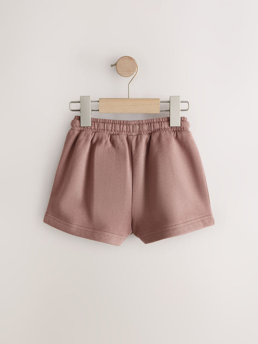 Mocha Brown Plain Sweat Shorts (3mths-7yrs) image 2