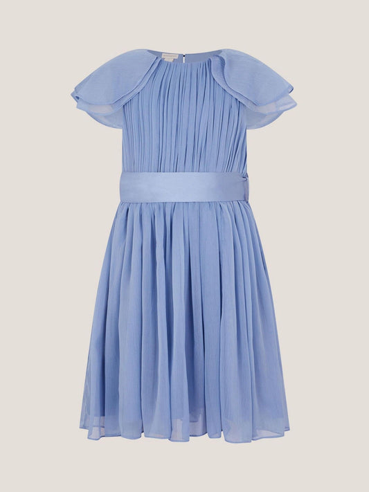 Dsiney Kidz - Monsoon Blue Ava Cape Sleeve Chiffon Bridesmaid Dress image 2
