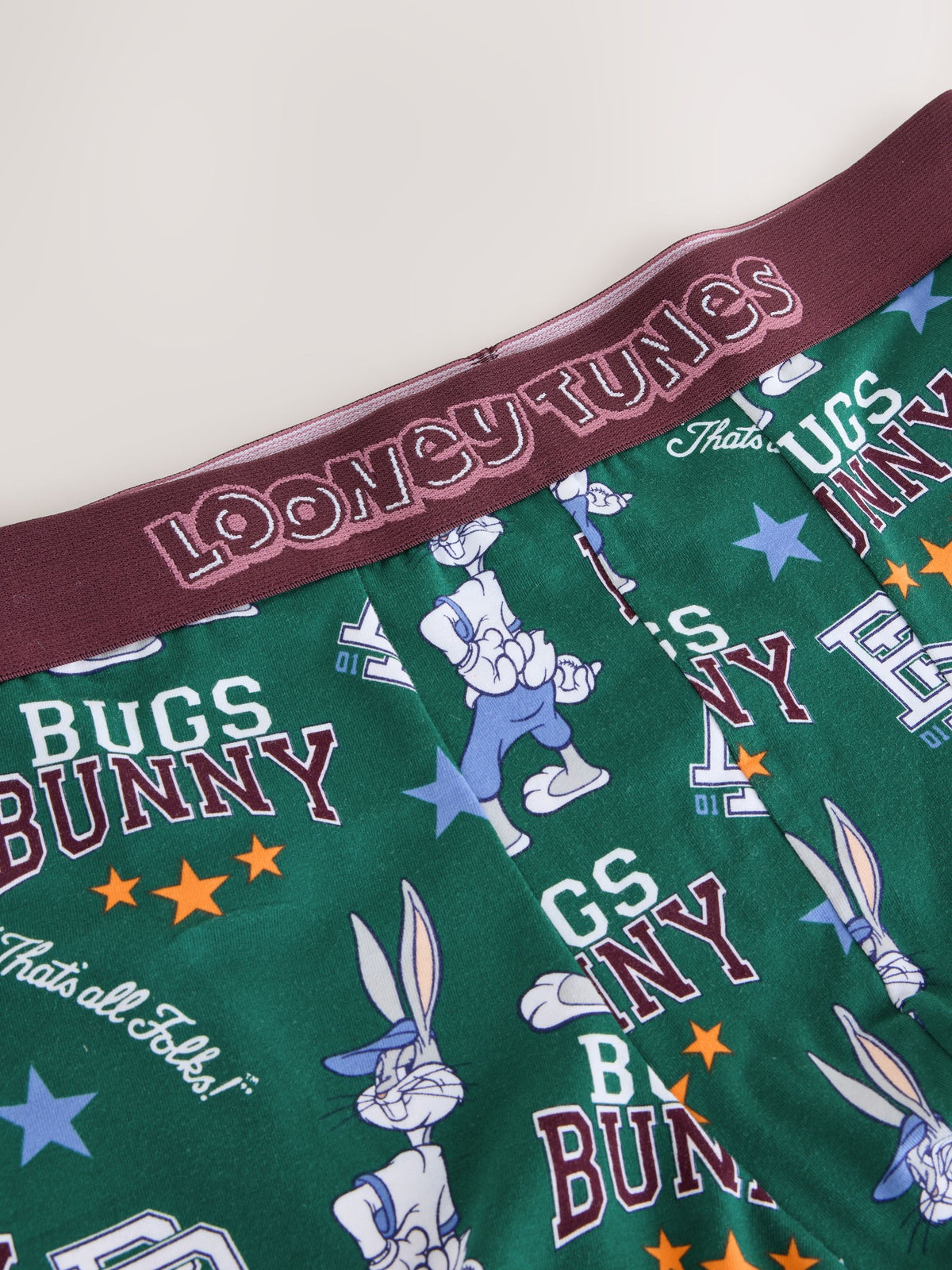 Dsiney Kidz - Green/Orange Looney Tunes Cotton Rich Boxers image 4