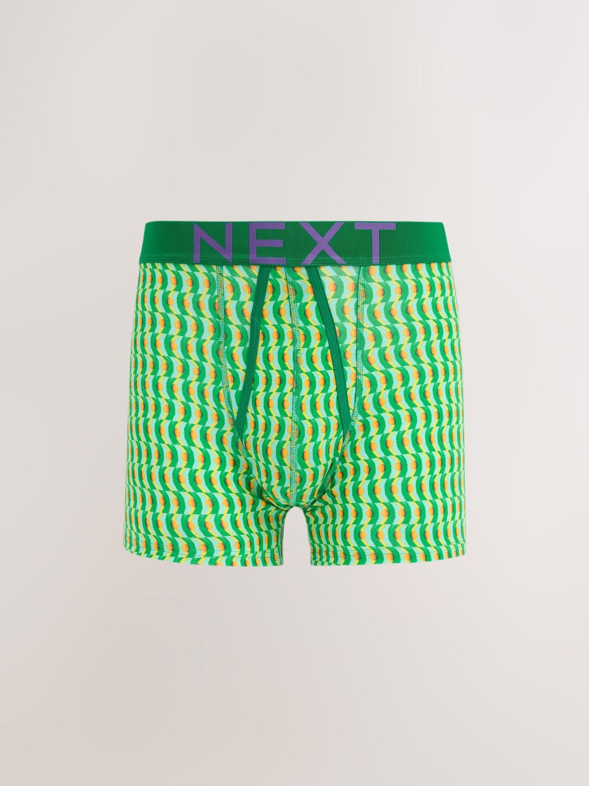 Dsiney Kidz - Blue/Orange Geo Print A-Front Cotton Rich Boxers 5 Pack image 6