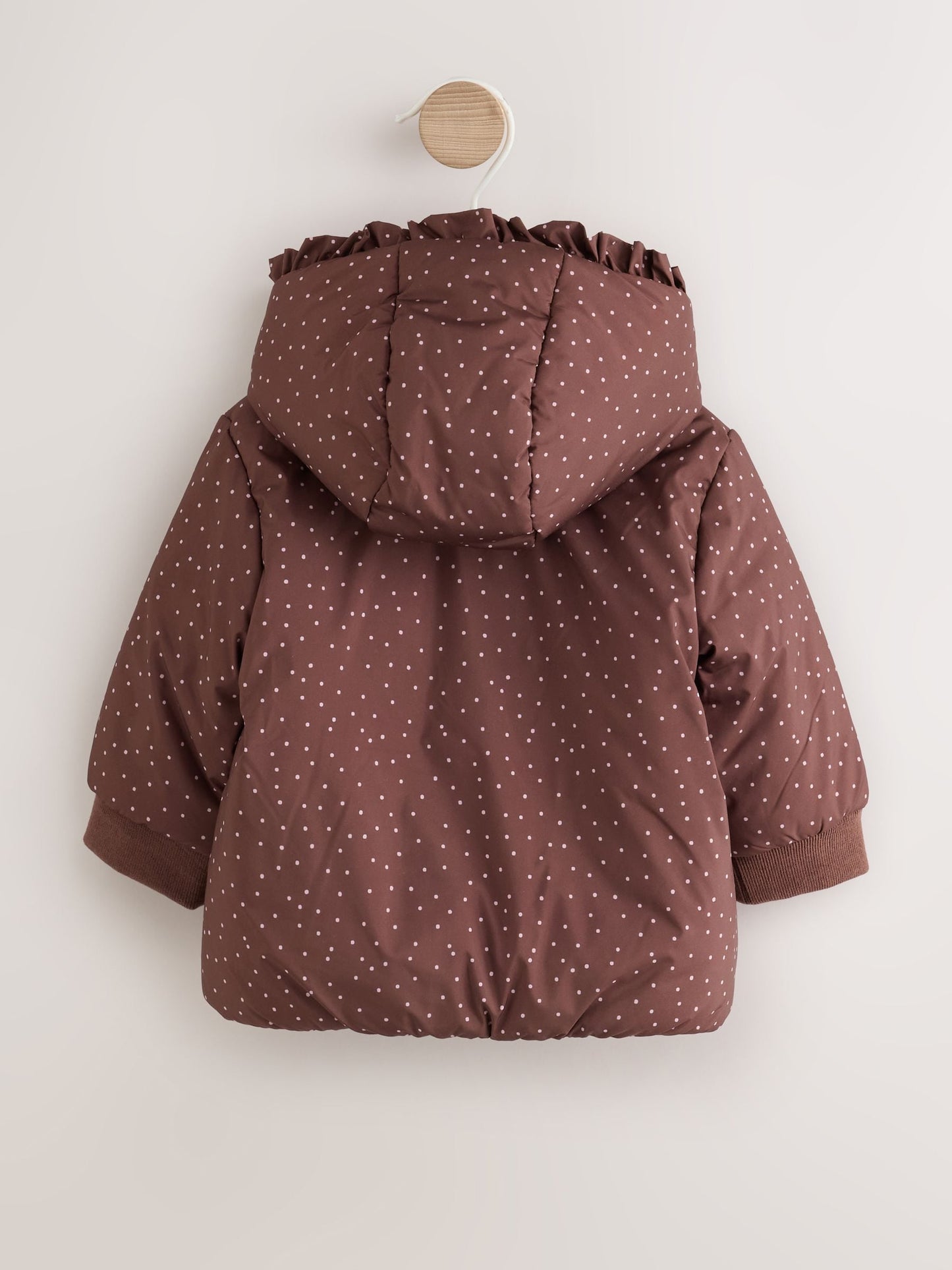 Dsiney Kidz - Brown Spotted Hooded Padded Baby Jacket (0mths-2yrs) image 7