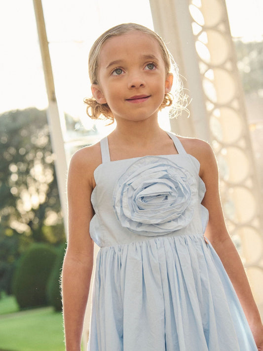Dsiney Kidz - Angel & Rocket Blue Allegra Corsage Scallop Swing Dress image 2