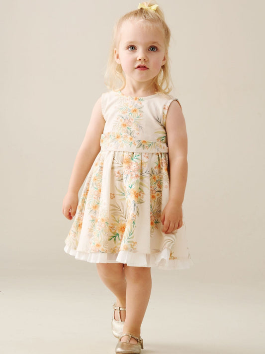 Dsiney Kidz - Angel & Rocket Yellow Seren Printed Tie Waist Dress image 2