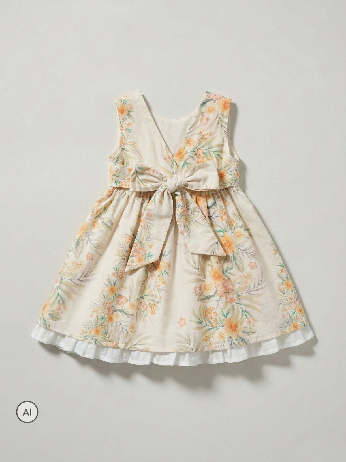 Dsiney Kidz - Angel & Rocket Yellow Seren Printed Tie Waist Dress image 6