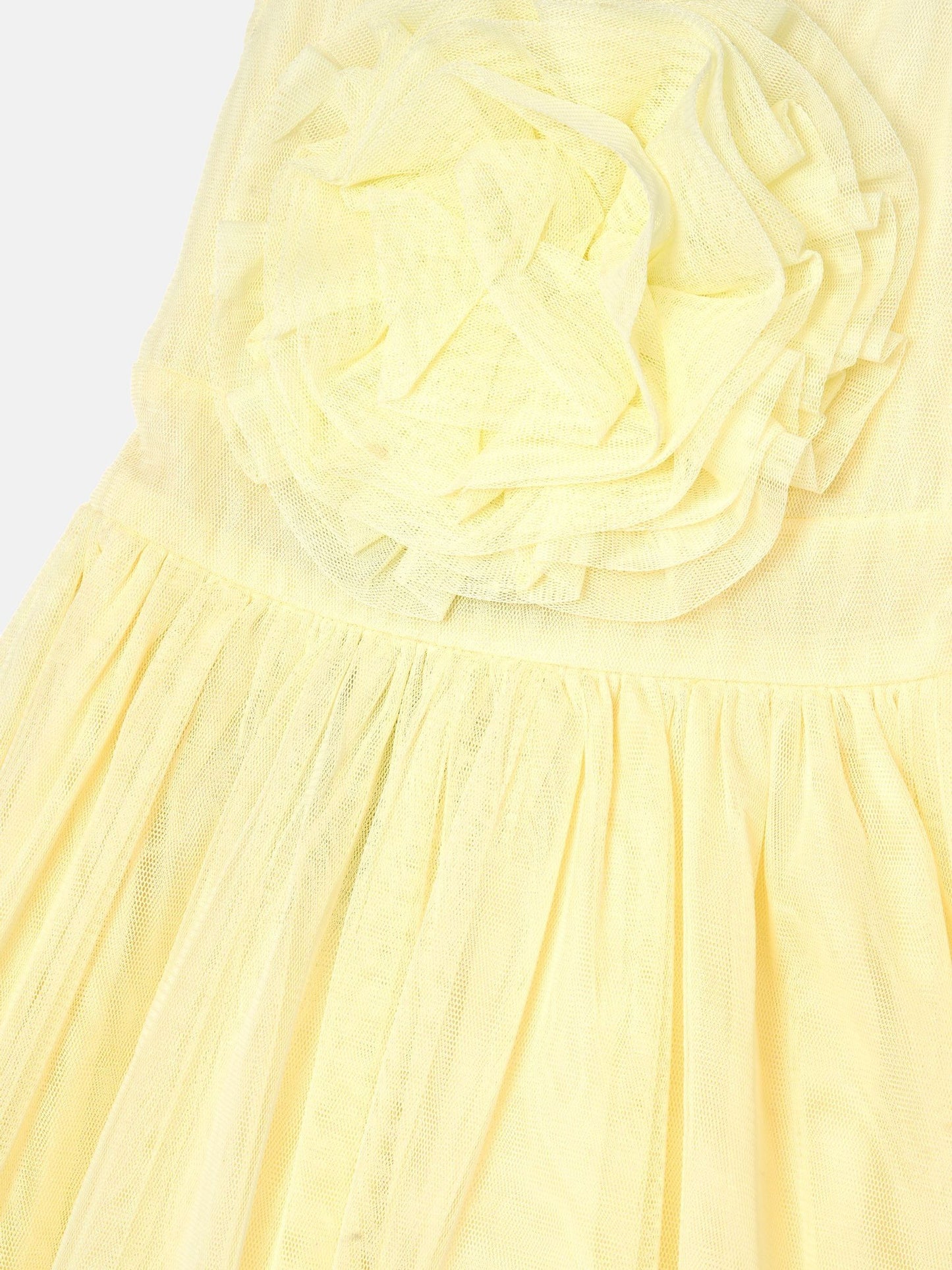 Angel & Rocket Yellow Lily Corsage Mesh Dress image 8