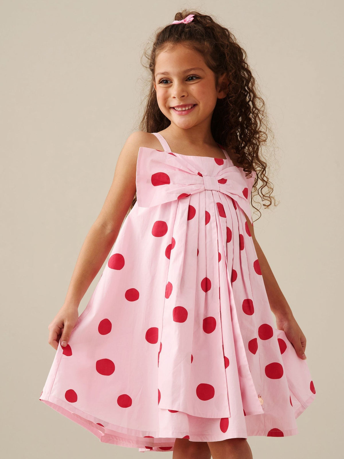 Dsiney Kidz - Angel & Rocket Pink Spot Bow Dress image 4