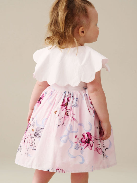 Dsiney Kidz - Angel & Rocket Pink Sybil Scalloped Collar Dress image 2