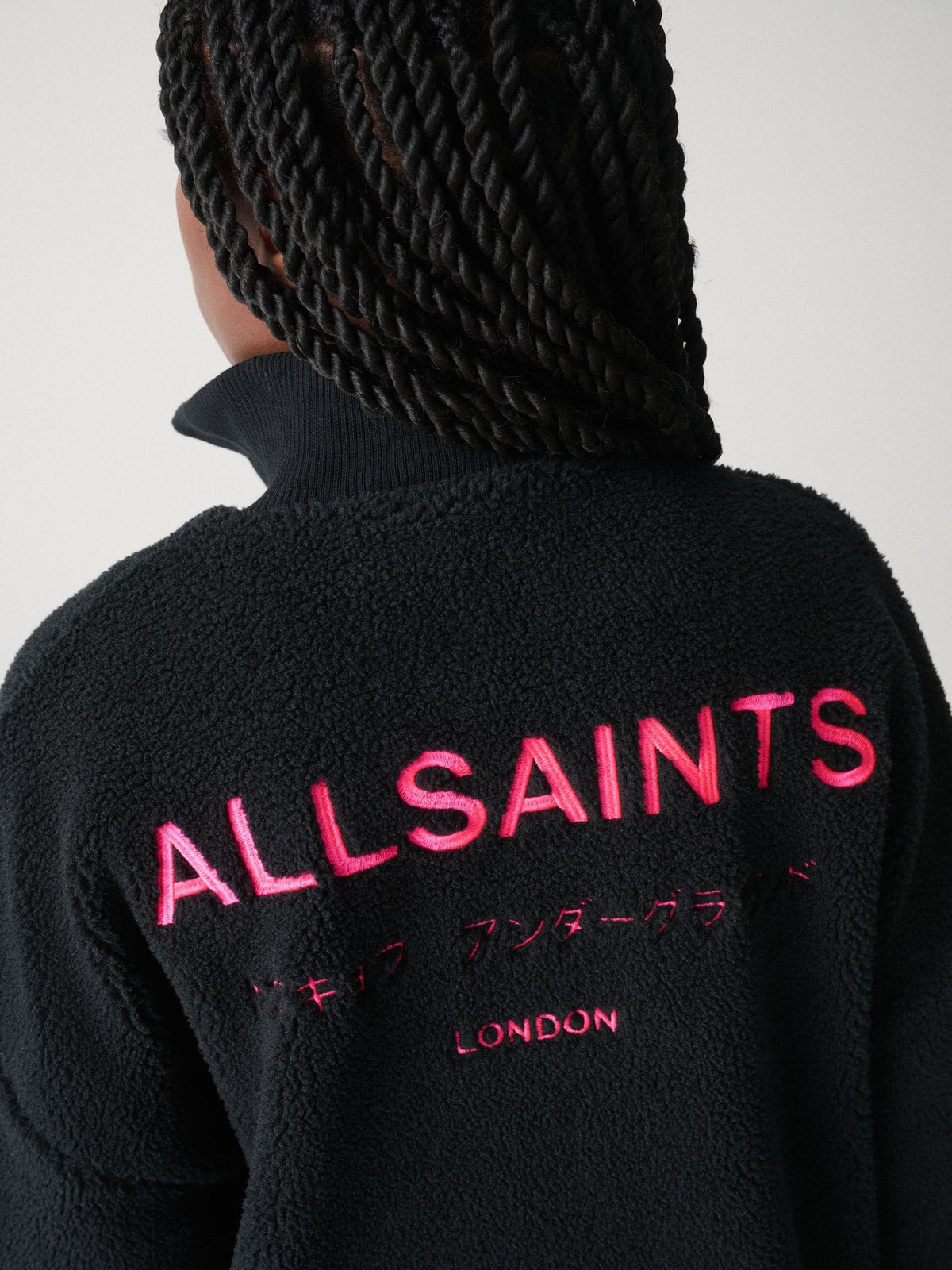 smALLSAINTS Black Funnel Neck Fleece Sweater - image 4