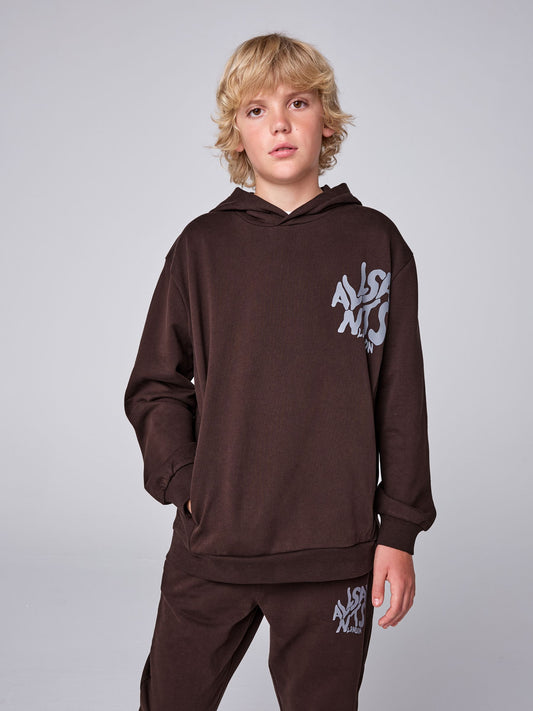 smALLSAINTS Dark Brown Orlando Oversized Hoddie and Jogger Set - image 2