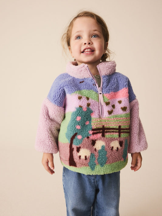 Disney Kidz - Blue Farm Half Zip Fleece (3mths-7yrs) image 1