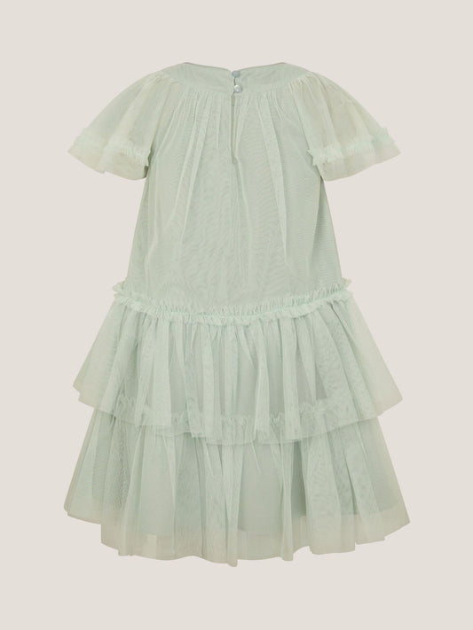 Monsoon Green Anastasia Embellished Tulle Party Dress image 2