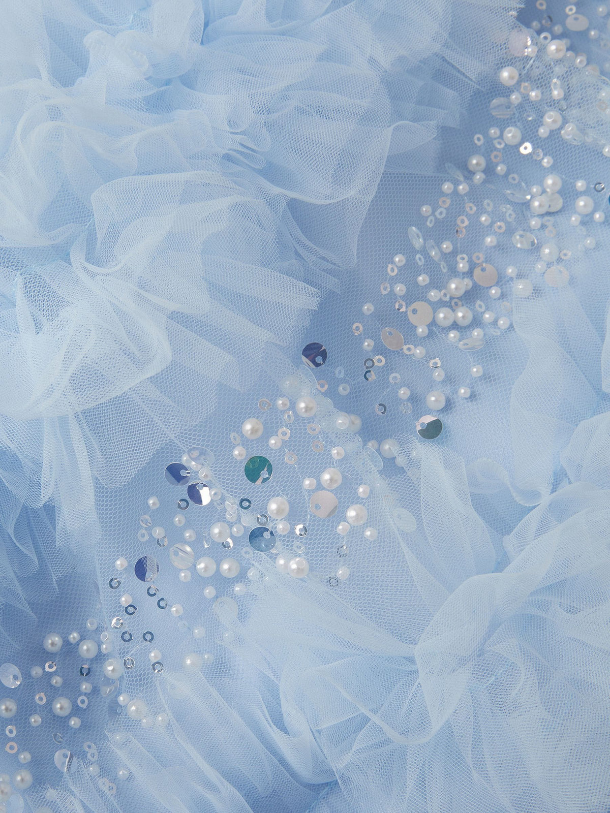 Dsiney Kidz - Monsoon Blue Nyla Embellished Ruffle Party Dress image 4