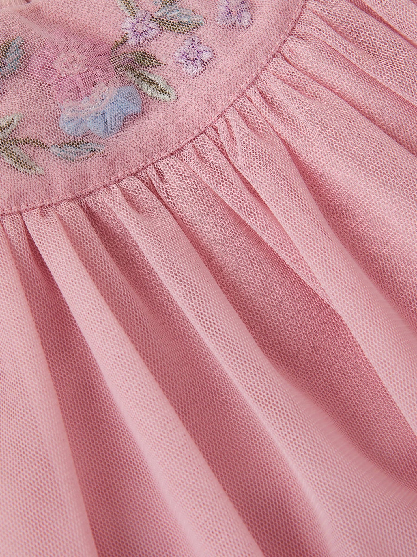 Monsoon Pink Evita Floral Embroidered Swing Dress image 4