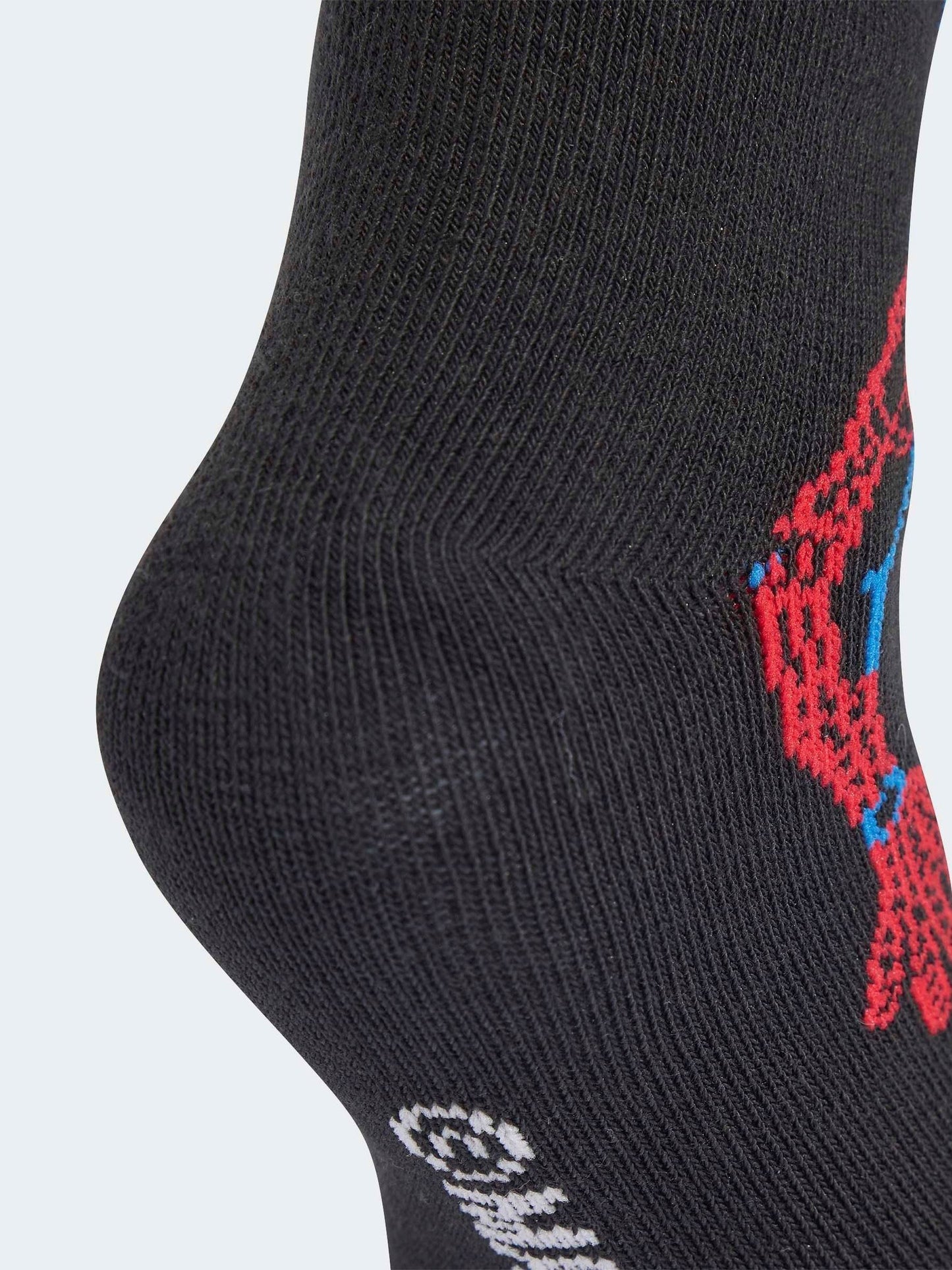 Dsiney Kidz - adidas Black/Navy Kids x Marvel Spider-Man Crew Socks 3 Pack image 4