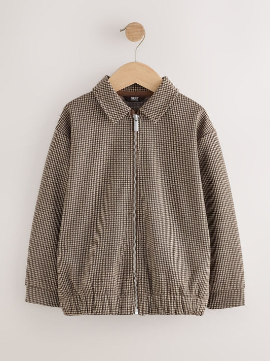 Brown Check Smart Shacket (3-16yrs) - image 1