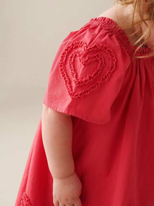 Dsiney Kidz - Angel & Rocket Pink Lori Heart Frill Swing Dress image 2
