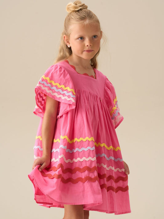 Dsiney Kidz - Angel & Rocket Pink Electra Ric Rac Dress image 2