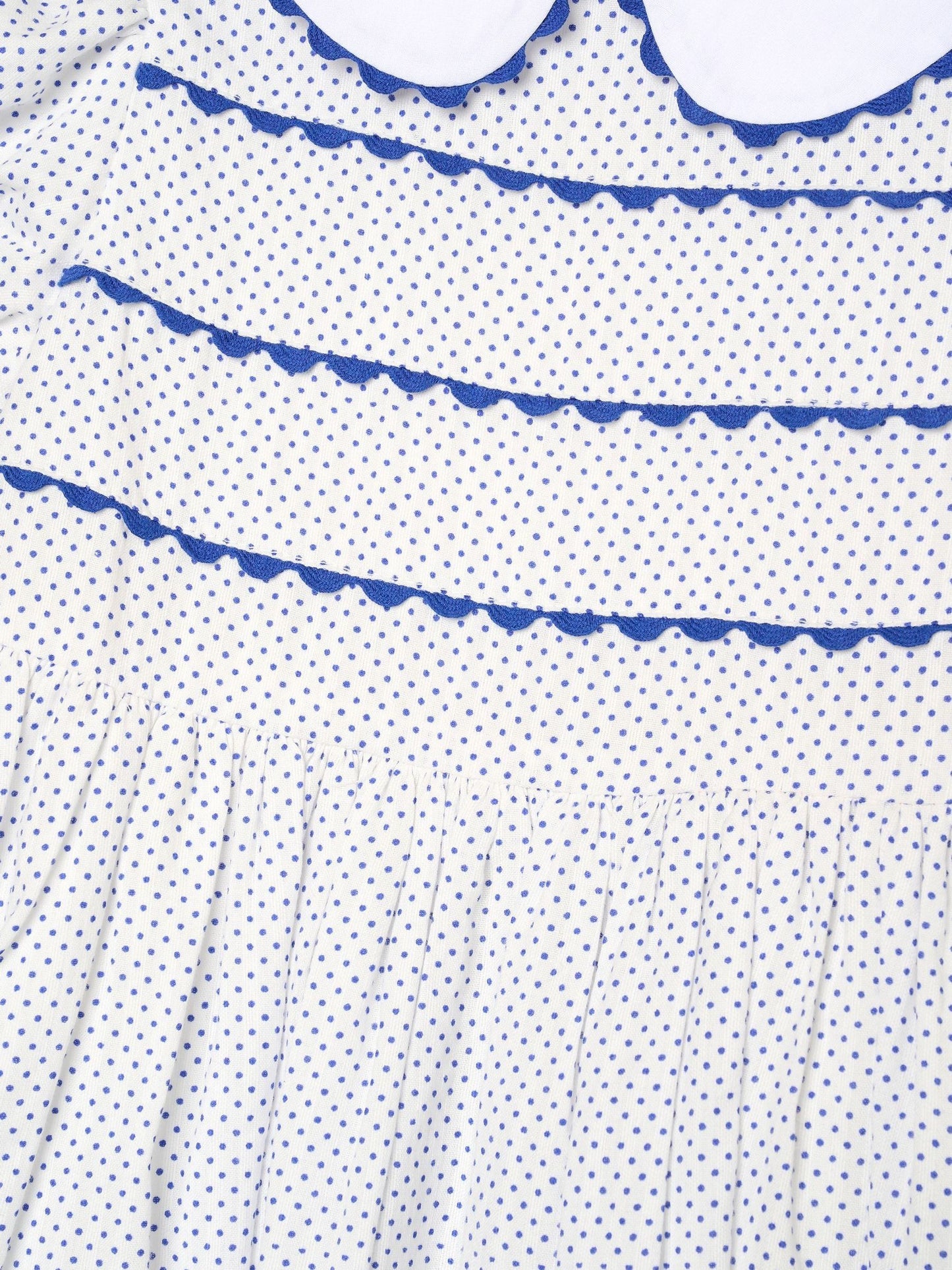 Angel & Rocket Blue Lottie Spot Puff Sleeve Dress image 8