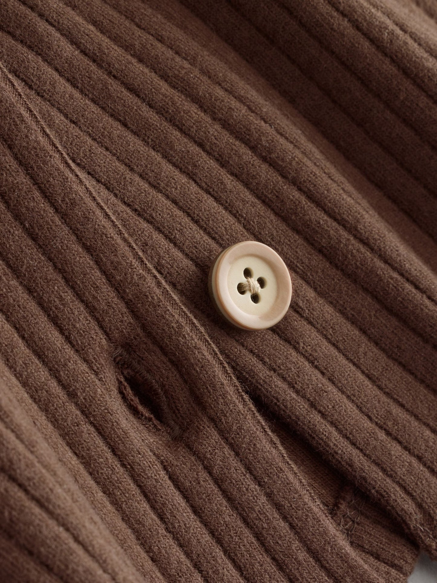 Dsiney Kidz - Chocolate Brown Ribbed Raglan Cardigan and Wide Leg Trousers Set (3mths-7yrs) image 9