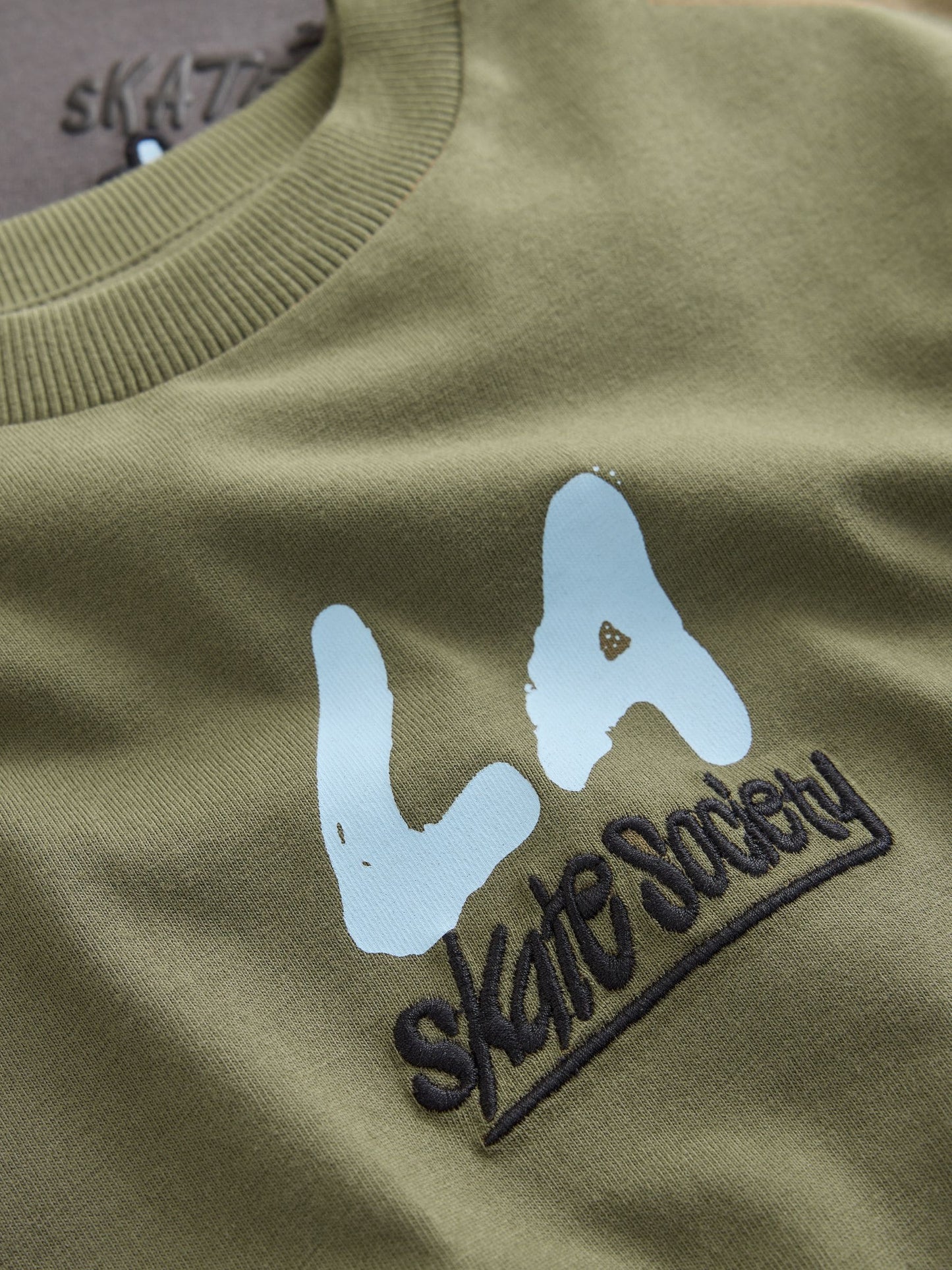 Dsiney Kidz - Stone/Khaki/Charcoal Graphic Long Sleeve Relaxed Fit T-Shirts 3 Pack (3-16yrs) image 7