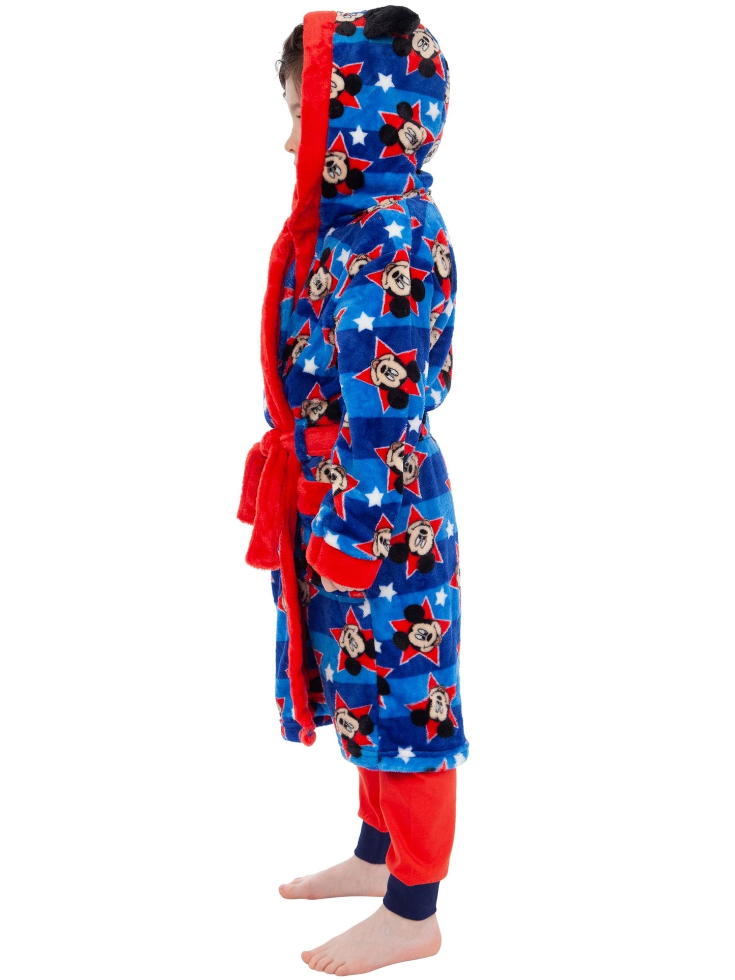Character Blue Disney Mickey Mouse Dressing Gown image 6