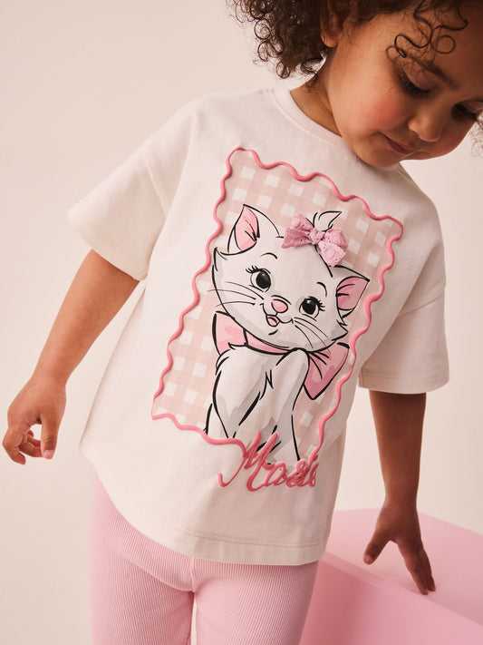 Dsiney Kidz - Pink Disney Artistocats Marie Short Sleeve T Shirt and Leggings Set (3mths-7yrs) image 2