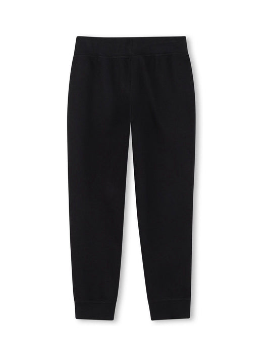 HUGO Black Logo Cinched Leg Jogging Bottoms image 2